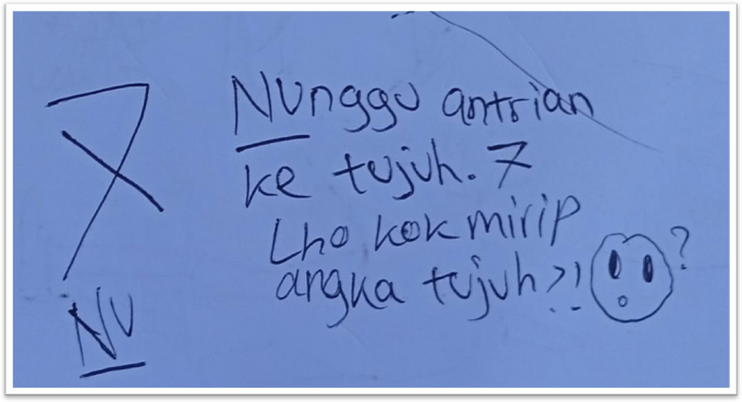 Mnemonic katakana ヌ (nu)