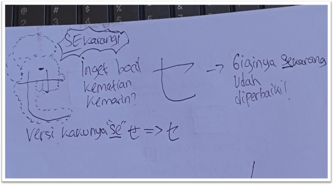 Mnemonic katakana セ (se)